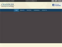 Tablet Screenshot of chandlerscreen.com